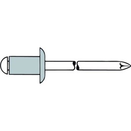 BLINDNIETE 6X16 ALU/ST FLACHKOPF