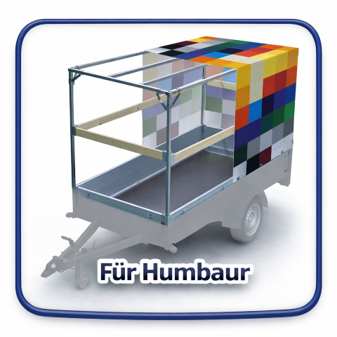 Plane mit Spriegel für Humbaur