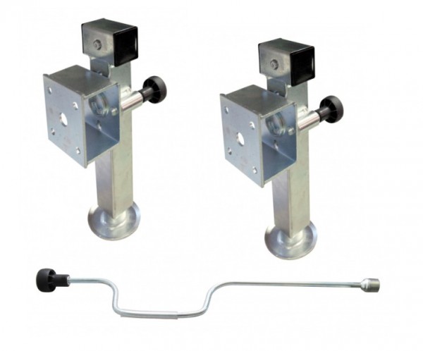 Stützbeinsatz für Pritschenhochlader schwenkbar