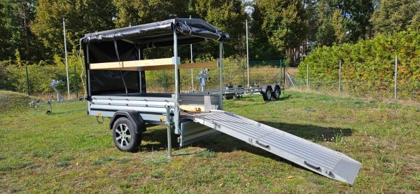 Brenderup 1205S UB 750 mit Hochplane und Klapprampe