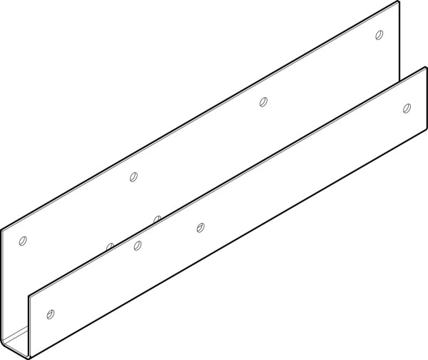 Endprofil 400 mm für klappbare Bordwände